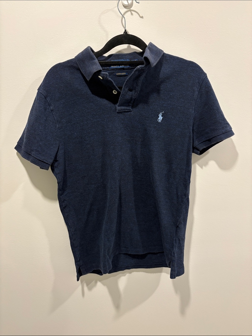 Polo by Ralph Lauren Men’s Dark Navy Short-Sleeve Polo with Embroidered Pony